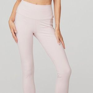 ALO Yoga High Waste Leggings Pink Sugar